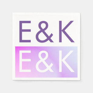 Serviette En Papier Mariage de automne violet ultra moderne