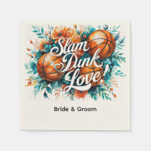 Serviette En Papier Mariage de basket-ball