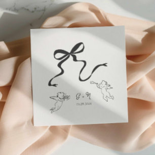 Serviette En Papier Mariage de cabot Whimsical Napkin