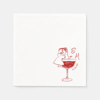 Mariage De Cocktail De Mariée Et De Pièce Dessinée