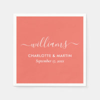 Mariage de corail à script moderne