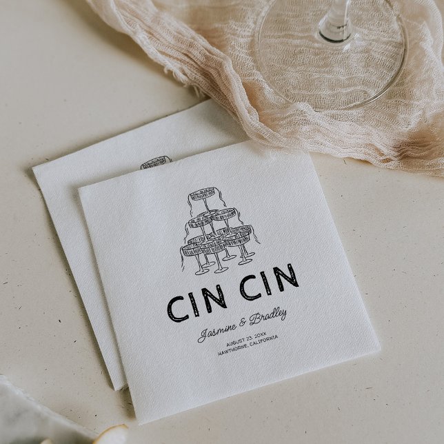 Serviette En Papier Mariage de gribouillis (Créateur téléchargé)