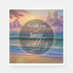 Serviette En Papier Mariage de Parties scintillant Faux Arrière - plan