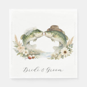 Serviette En Papier Mariage de pêche au Texas