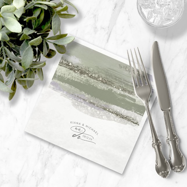 Serviette En Papier Mariage de peinture Abstrait Nous faisons ID886 (Créateur téléchargé)
