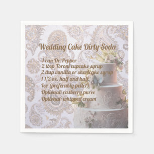 Serviette En Papier Mariage de soda sale gâteau Napkin