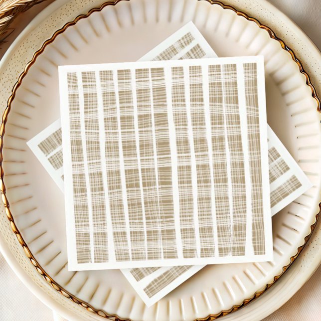 Serviette En Papier Mariage de texture or et blanc moderne (Créateur téléchargé)