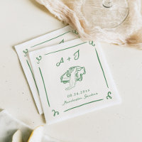 Mariage de voiture Vintage vert à main lunaire tir
