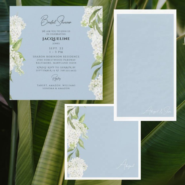 Serviette En Papier Mariage des noms de script bleu ciel (Créateur téléchargé)