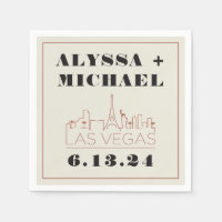 Mariage du casino de Las Vegas Skyline