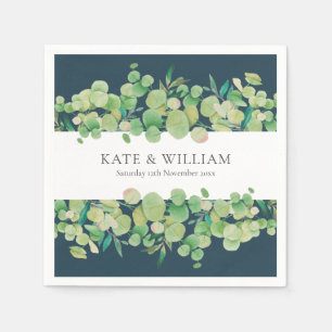 Serviette En Papier Mariage du jardin d'Eucalyptus
