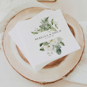 Serviette En Papier Mariage Dusty Sage Green