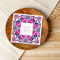 Mariage en carreaux rose bleu mexicain modèle