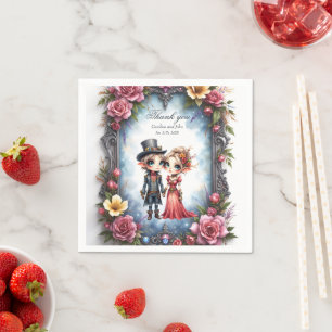 Serviette En Papier Mariage Fantaisiste d'Elfe Steampunk