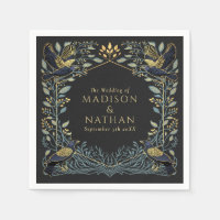 Mariage floral corbeau gothique enchanté