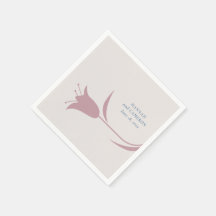 Mariage Floral Minimaliste Moderne Mauve
