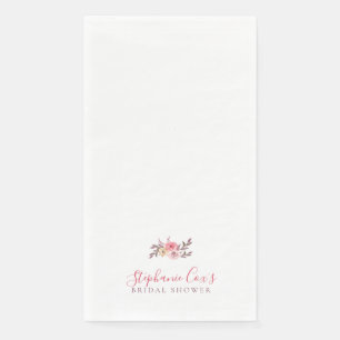 Serviette En Papier Mariage Floral Moderne