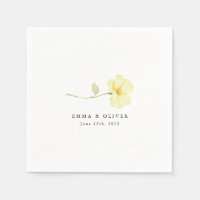 Mariage Floral Personnalisé Jaune Beurre Ivoire