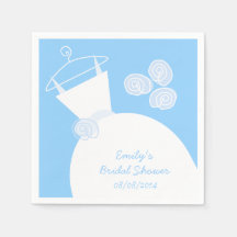 Mariage Gown Blue brique douche 'Texte'