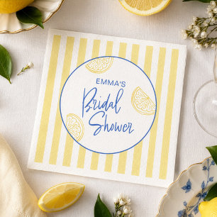 Serviette En Papier Mariage Italien sous le signe du Citron