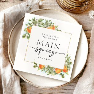 Serviette En Papier Mariage Main Squeeze