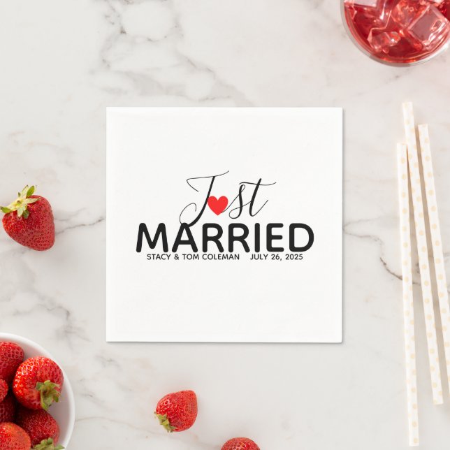 Serviette En Papier Mariage marié sur mesure (En situation)