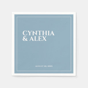 Serviette En Papier Mariage minimaliste et élégant