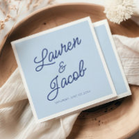Mariage Minimaliste Moderne Bleu
