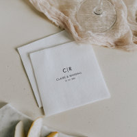 Mariage minimaliste noir et blanc