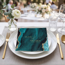 Mariage Moderne Turquoise Agate
