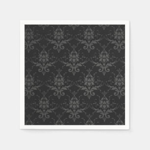Serviette En Papier Mariage noir gothique table papier Halloween Napki