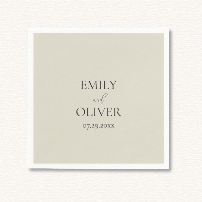 Serviette En Papier Mariage Oyster Shells (Créateur téléchargé)