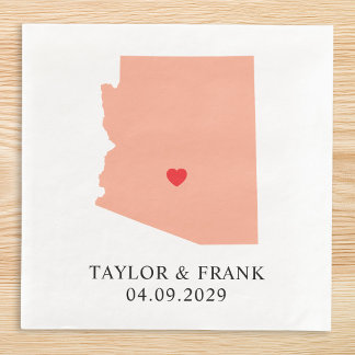 Serviette En Papier Mariage pêche Arizona