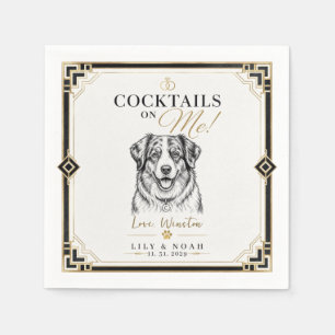 Serviette En Papier Mariage personnalisé de Cocktails de Shepherd Aust
