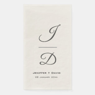 Serviette En Papier Mariage personnalisé, douche nuptiale/cadeau fianç