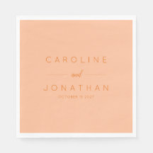 Mariage personnalisé minimaliste moderne