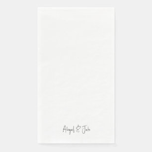 Serviette En Papier Mariage personnalisé ultra moderne