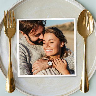Serviette En Papier Mariage photo Couple
