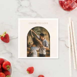 Serviette En Papier Mariage photo d'arch minimaliste moderne