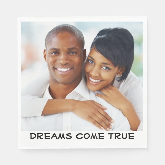 Serviette En Papier Mariage photo, Fête des mariées, Fiançailles moder (Devant)