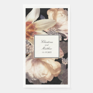Serviette En Papier Mariage riche Moody Floral élégant