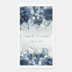 Serviette En Papier Mariage Rose en cascade 8 pouces long dîner Napkin