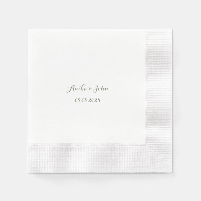 serviette en papier mariage, serviette en papier p (Devant)