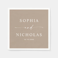 Mariage Taupe Poussiéreux | Minimaliste Chaud Neut