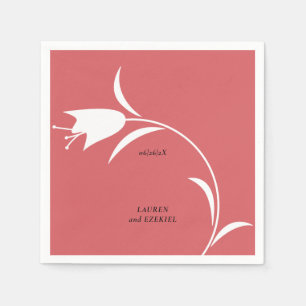 SERVIETTE EN PAPIER MARIAGE TULIP BLANC MOD
