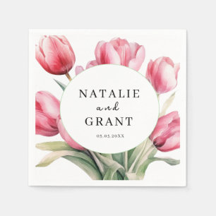 Serviette En Papier Mariage Tulip de printemps
