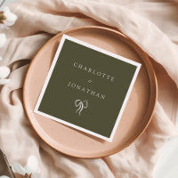 Mariage vert olive élégant moderne