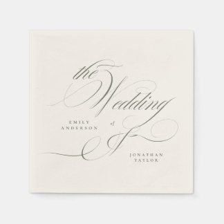 Serviette En Papier Mariage Vert Pistache