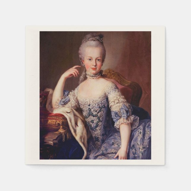 Serviette En Papier Marie Antoinette Napkins (Devant)