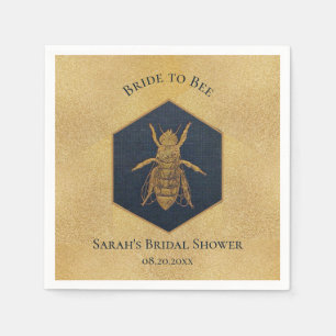 Serviette En Papier Mariée à l'abeille Enterrement de vie de jeune fil